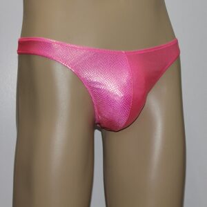 Model #5147 - Shiny Snake Print Spandex T-Back Thong